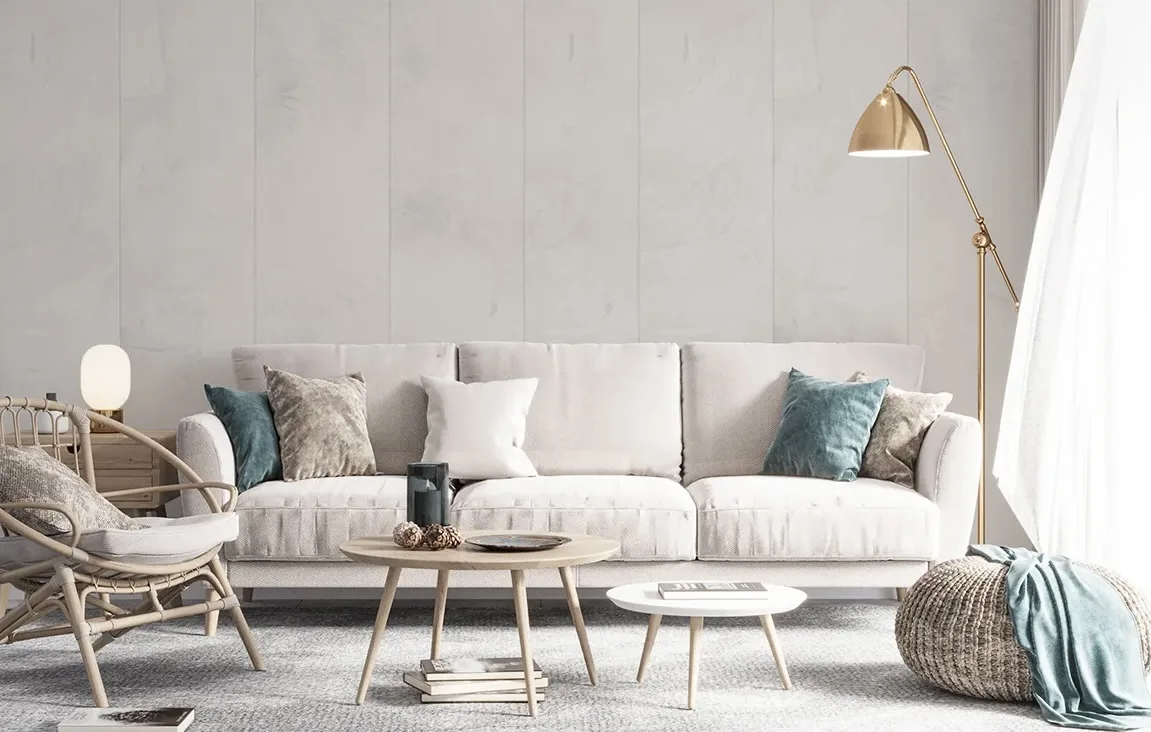 NLXL / CON-08 POLISHED LIGHT CONCRETE WALLPAPER BY PIET BOON